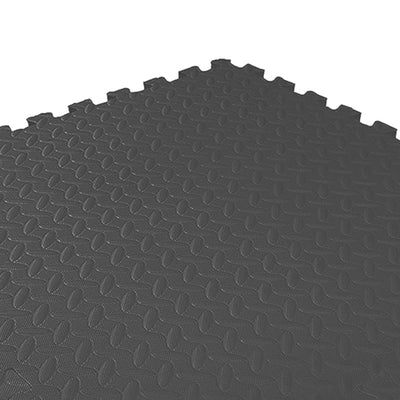 BalanceFrom Fitness 24 Sq Ft Interlocking EVA Foam Exercise Tiles, Blk(Open Box)