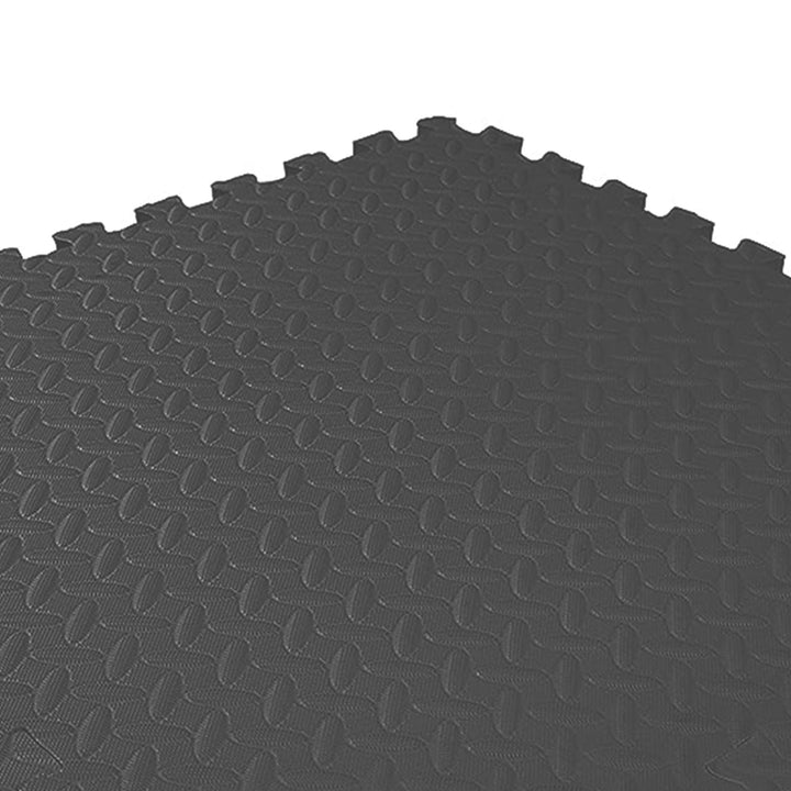 BalanceFrom Fitness 24 Sq Ft Interlocking EVA Foam Exercise Tiles, Blk(Open Box)