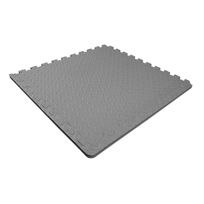 BalanceFrom Fitness 24 Sq Ft Interlocking EVA Foam Exercise Tiles, Gray (Used)