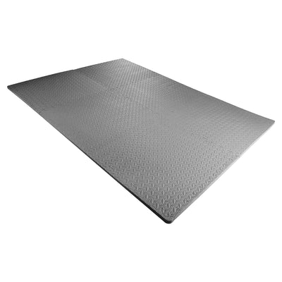 BalanceFrom Fitness 24 Sq Ft Interlocking EVA Foam Exercise Tiles, Gray (Used)