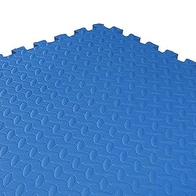 BalanceFrom 24 Sq Ft Interlocking EVA Foam Exercise Mat Tiles, Blue (Open Box) - VMInnovations