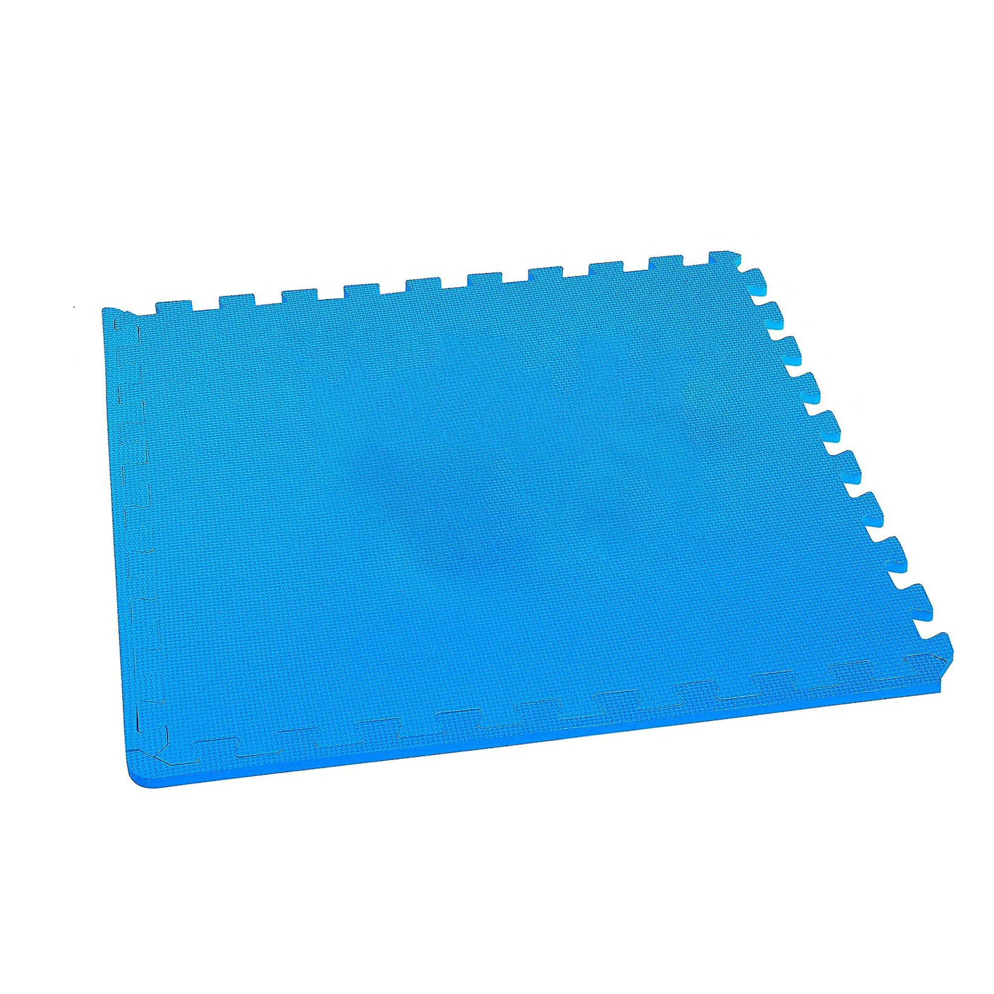 BalanceFrom Fitness 144 Sq Ft Interlocking EVA Foam Exercise Tiles,Blue(Used)