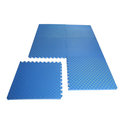 BalanceFrom Fitness 144 Sq Ft Interlocking EVA Foam Exercise Tiles,Blue(Used)