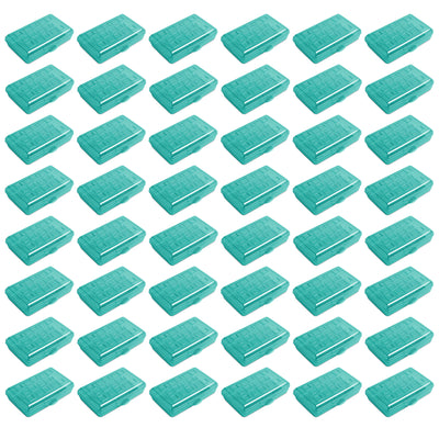 Sterilite Translucent Pencil Case School Supply Storage Box, Blue Tint (48 Pack)