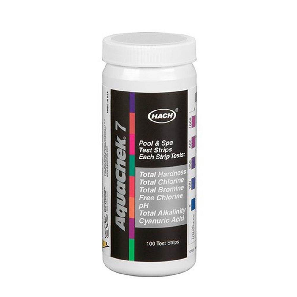 200) New Aquachek 551236 7 In 1 Silver Swimming Pool Spa Chlorine pH Test Strips