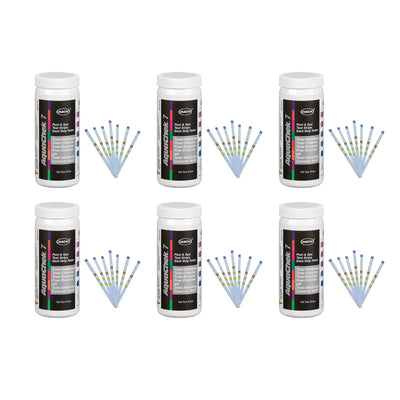 AquaChek 551236 7 In 1 Silver Swimming Pool/Spa Chlorine/pH Test Strips (600)