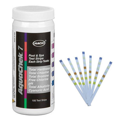 AquaChek 551236 7 In 1 Silver Swimming Pool/Spa Chlorine/pH Test Strips (600)