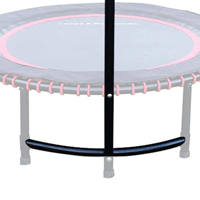 LEAPS & REBOUNDS 48" Adjustable Stability Bar with 48" Fitness Trampoline, Pink