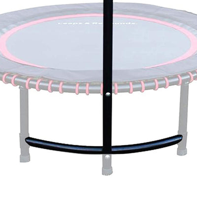 LEAPS & REBOUNDS 48" Adjustable Stability Bar with 48" Fitness Trampoline, Red - VMInnovations
