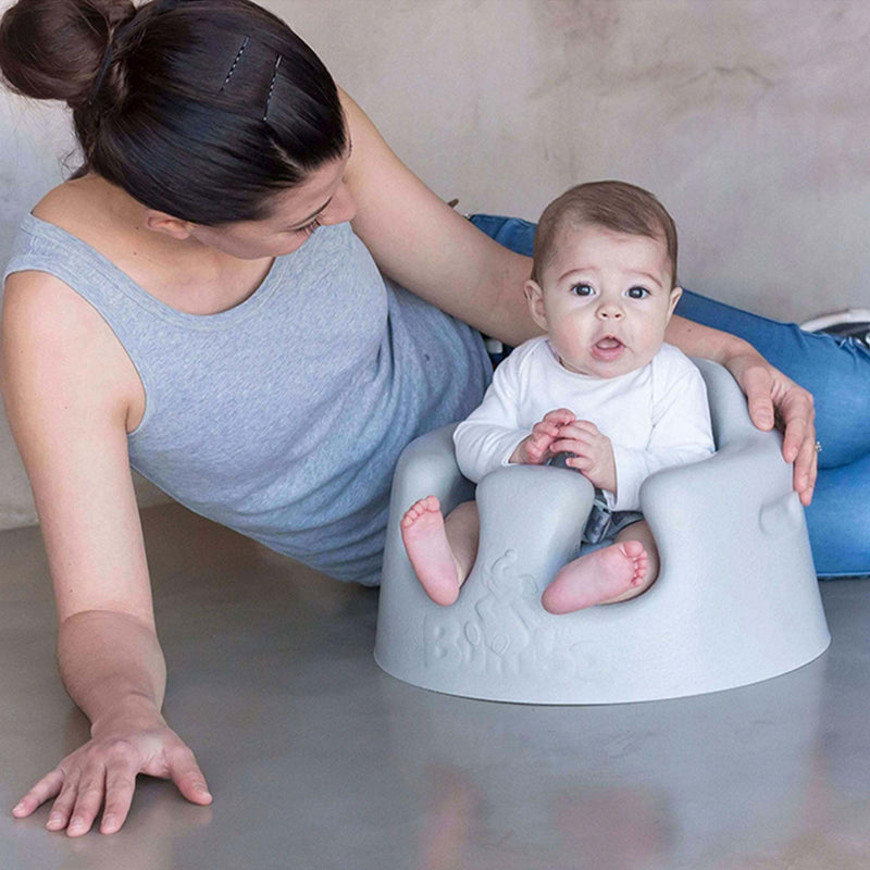 Bumbo Baby Soft Foam Wide Floor Seat w/3 Point Adjustable Harness, Aqua (2 Pack)