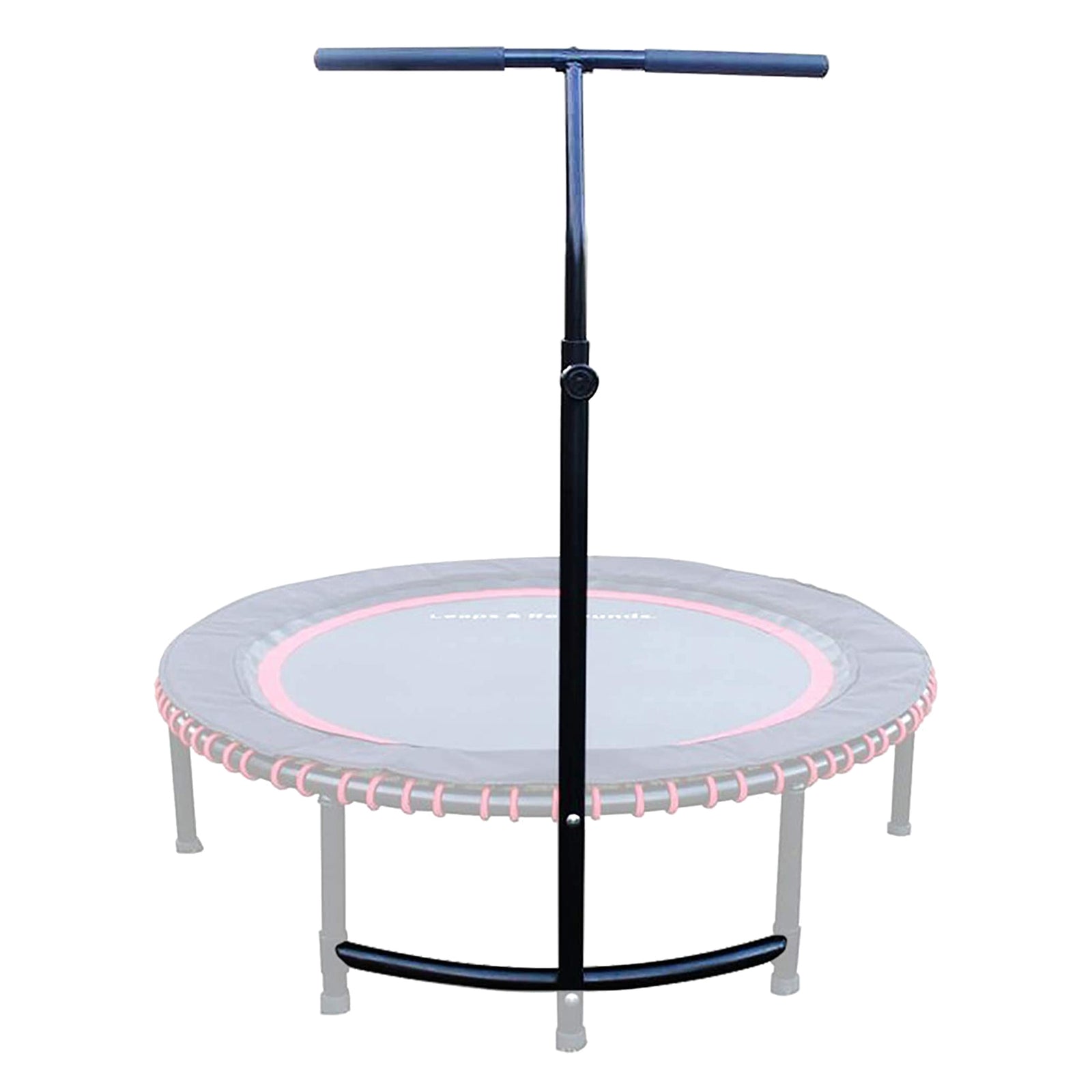LEAPS & REBOUNDS 40" Adjustable Stability Bar w/ 40" Fitness Trampoline, Orange - VMInnovations