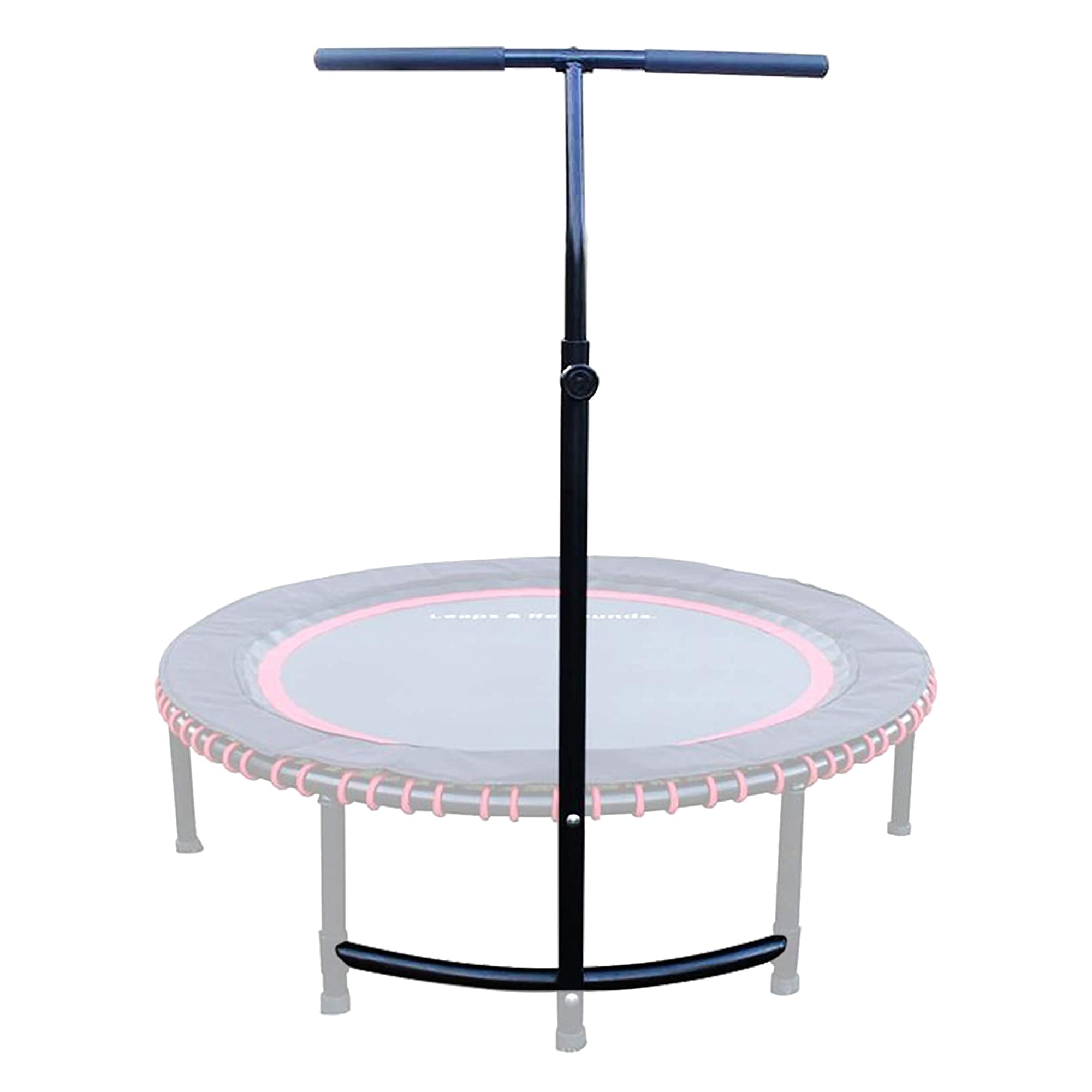 LEAPS & REBOUNDS 40" Adjustable Stability Bar w/ 40" Fitness Trampoline, Orange - VMInnovations