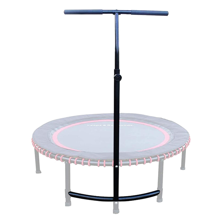 LEAPS & REBOUNDS 40" Adjustable Stability Bar w/ 40" Fitness Trampoline, Orange - VMInnovations