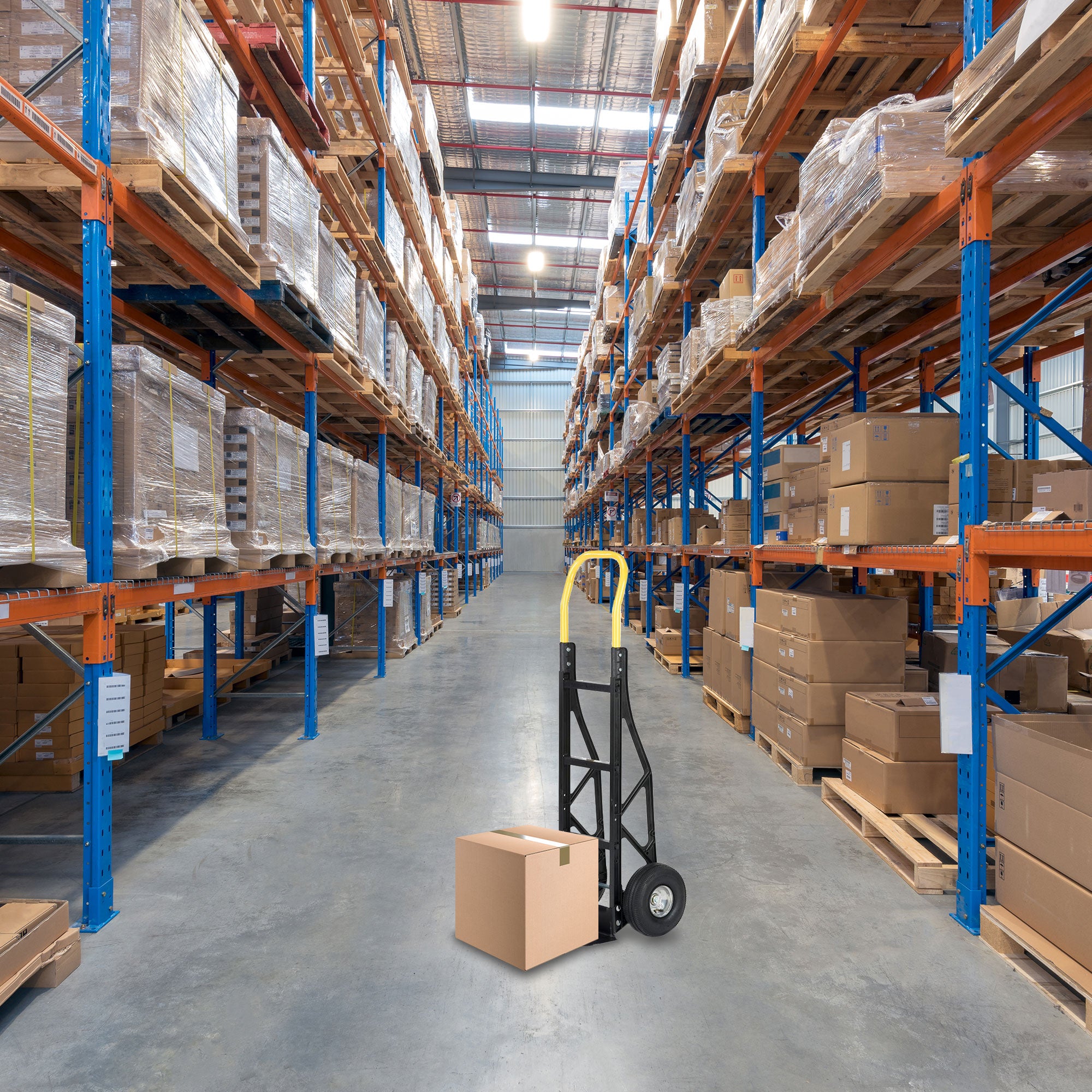 Harper Flat Free 600lb Capacity Heavy-Duty Nylon Hand Truck Dolly Cart (Used) - VMInnovations