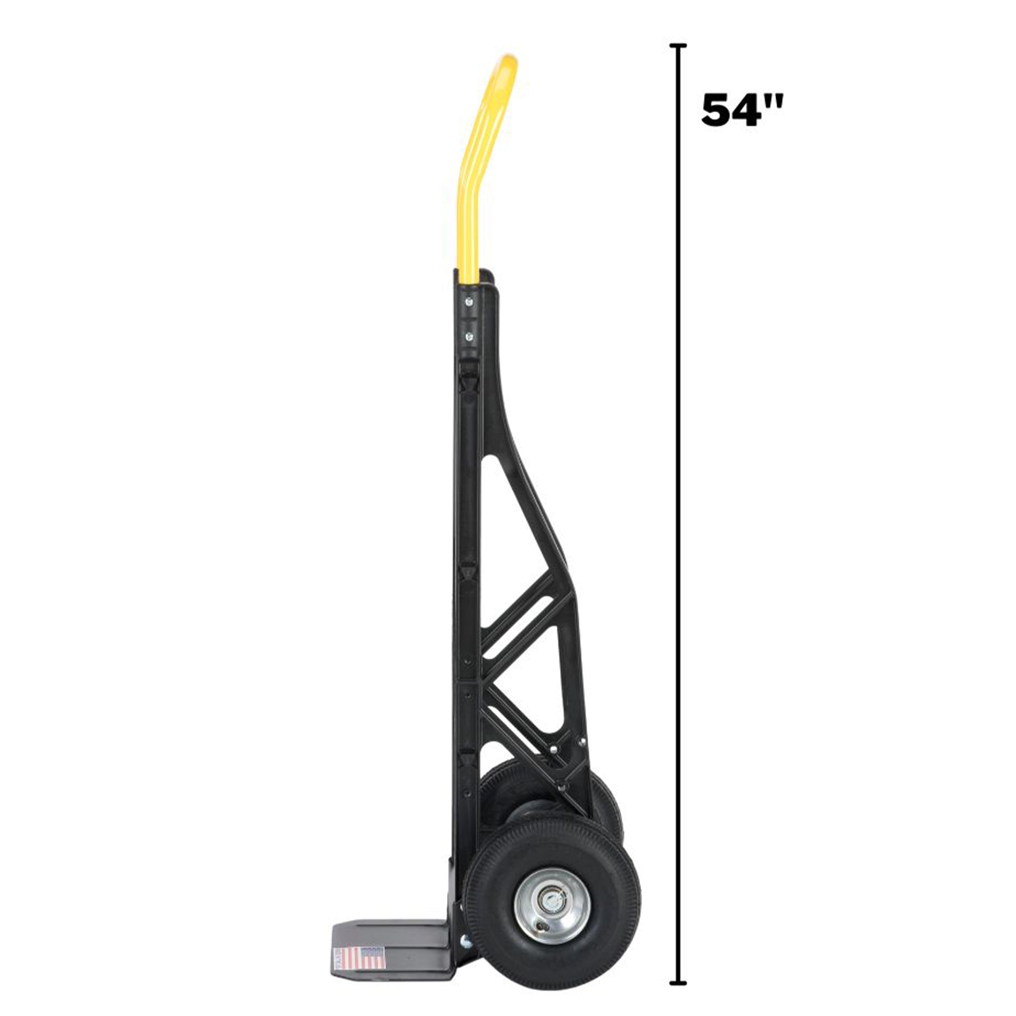 Harper Flat Free 600lb Capacity Heavy-Duty Nylon Hand Truck Dolly Cart (Used) - VMInnovations