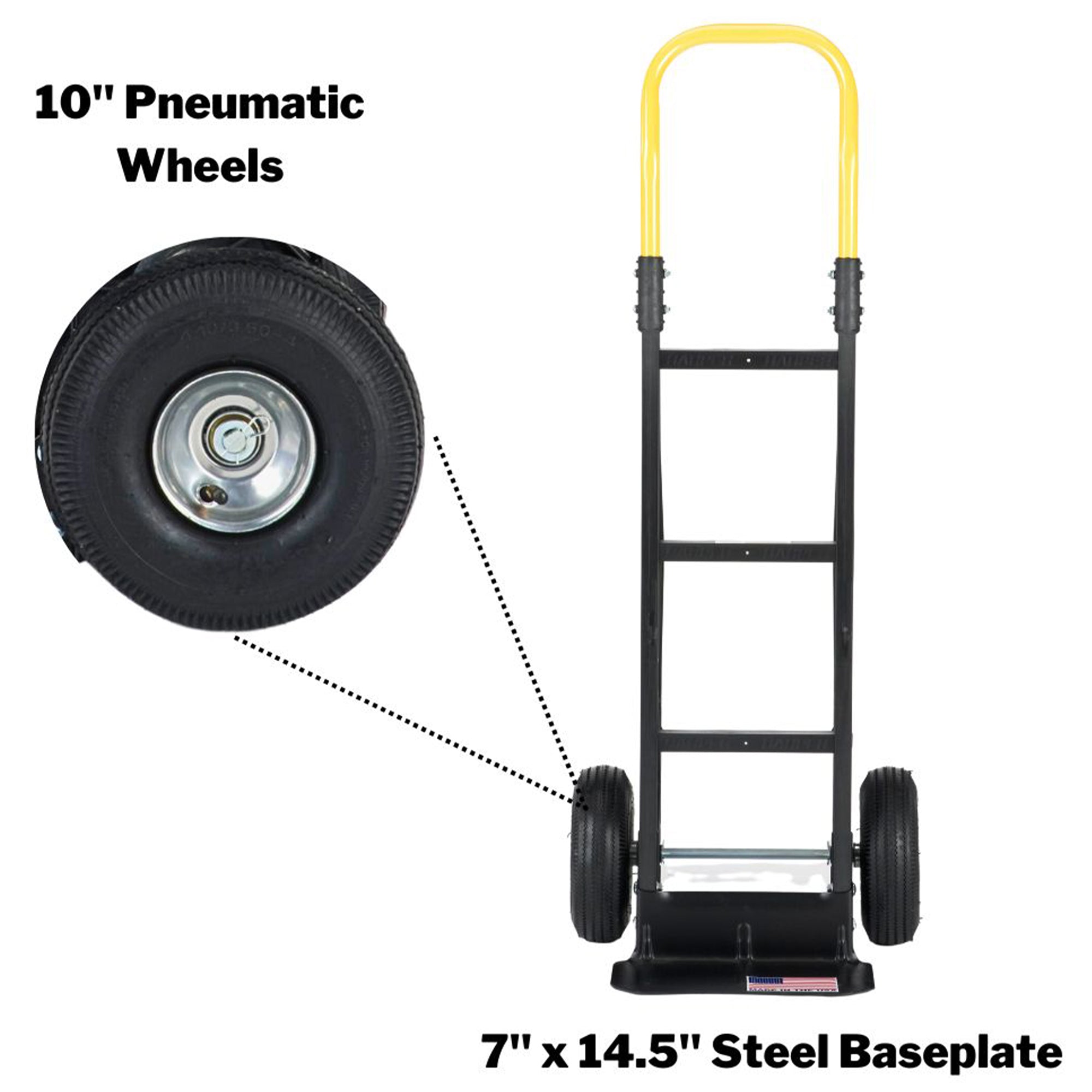 Harper Flat Free 600lb Capacity Heavy-Duty Nylon Hand Truck Dolly Cart (Used) - VMInnovations