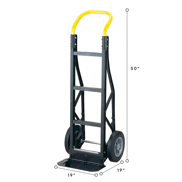 Harper Trucks Flat Free 600lb Capacity Heavy-Duty Nylon Hand Dolly Cart (Used) - VMInnovations