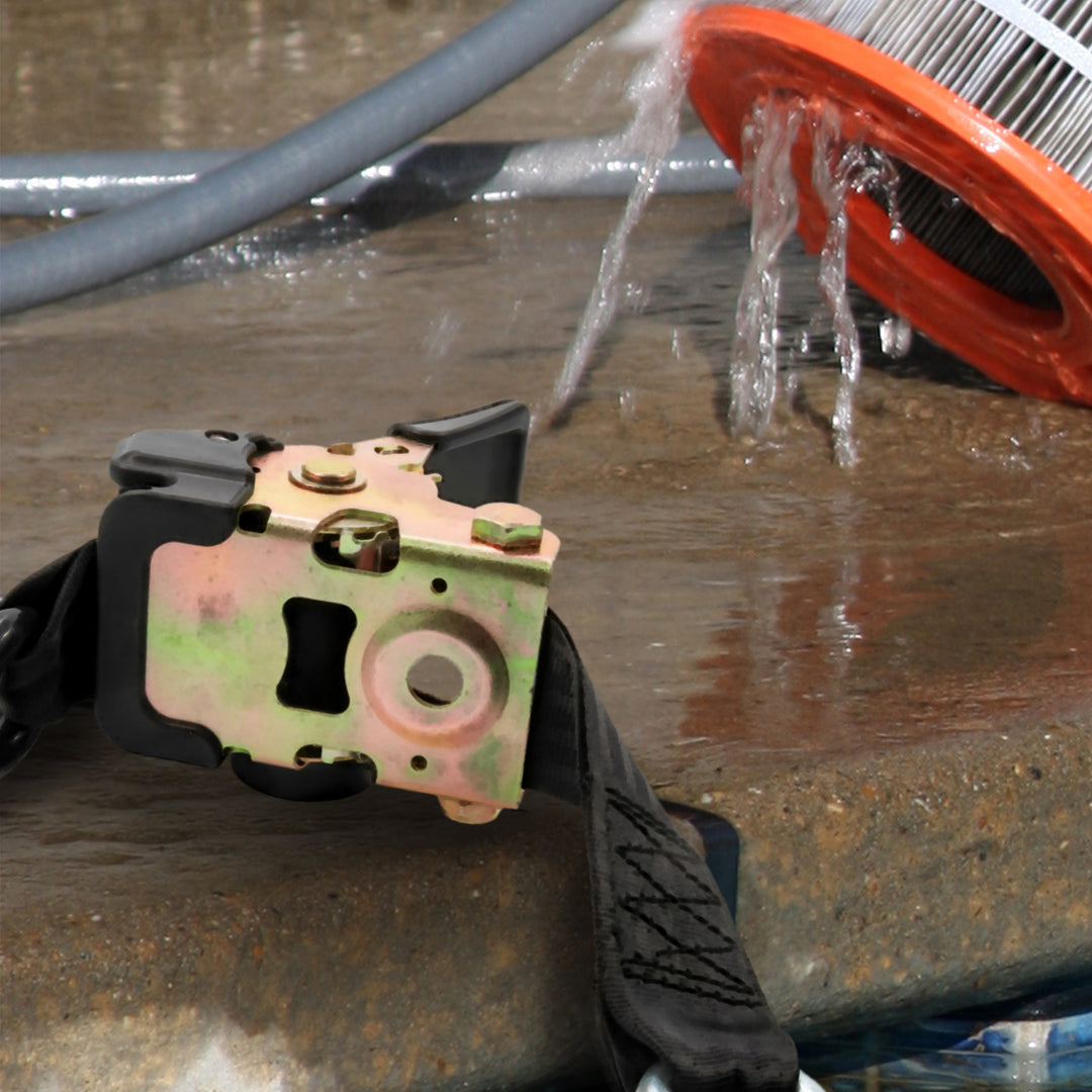 Camco Retractable Transom Tie Down Bolt On Straps, 2" x 5.5' (2 Straps) (Used)