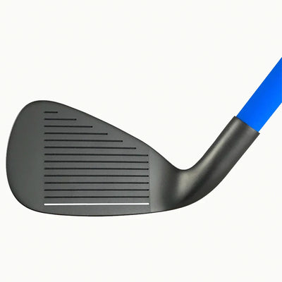 Lag Shot 7 Iron Golf Club Swing Trainer Stick for Right Handed Men, Black/Blue - VMInnovations