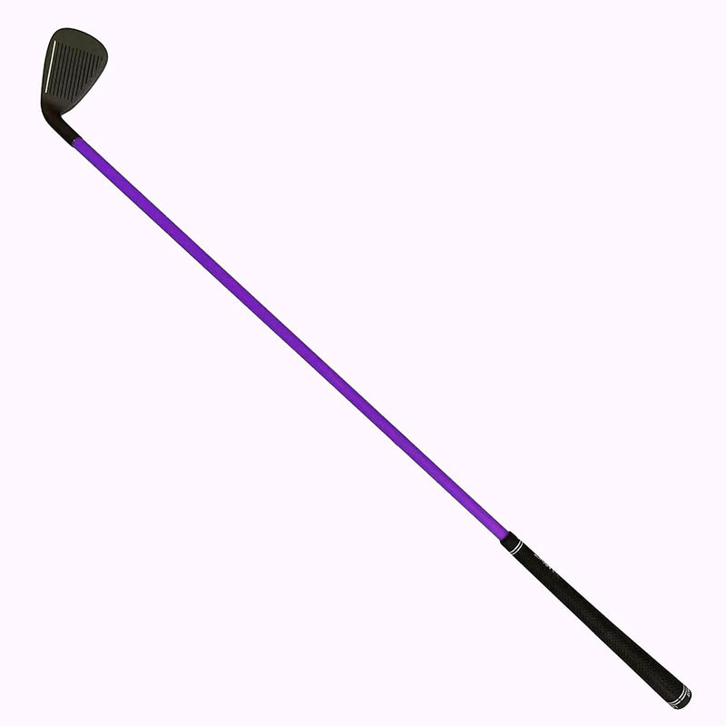 Lag Shot 7 Iron Golf Swing Trainer Stick for Left Handed Women, Purple (Used)