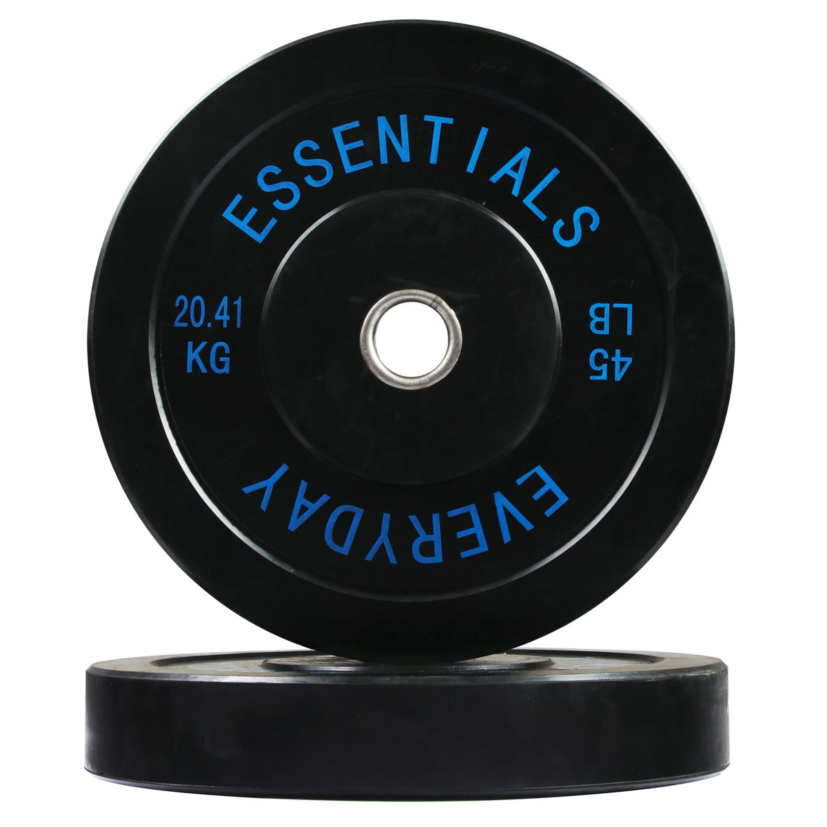 BalanceFrom Fitness 160 lb Olympic Bumper Weight Plate Set with 7' 45 lb Barbell