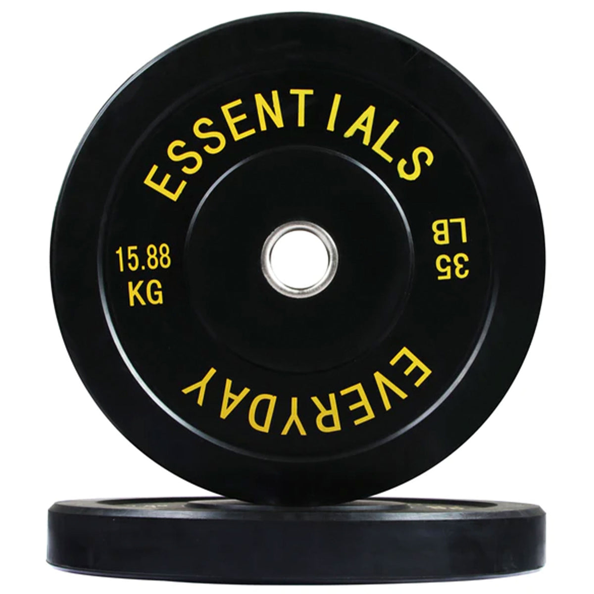 BalanceFrom Fitness 260 Pound Set Bumper Weight Plate with Steel Hub, Black (For Parts)