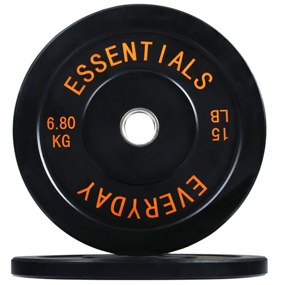 BalanceFrom Fitness 260 Pound Set Bumper Weight Plate with Steel Hub, Black