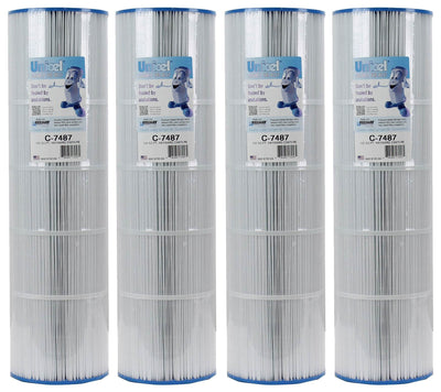 Unicel C-7487 Swimming Pool 100 Sq. Ft. Replacement Filter Cartridge (4 Pack)