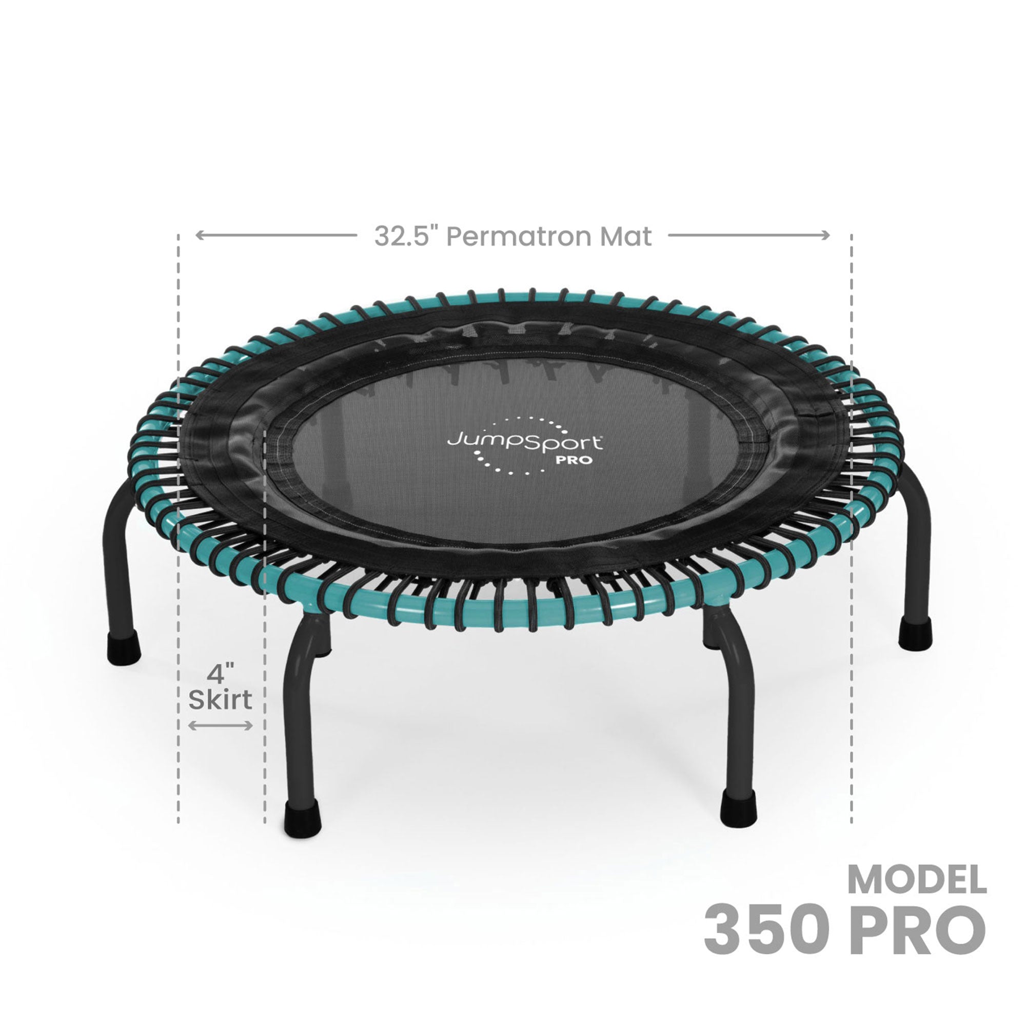JumpSport 350 Pro Fitness 39' Cardio Workout Trampoline, Teal/Black (For Parts) - VMInnovations