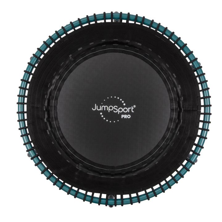 JumpSport 350 Pro Fitness 39" Workout Indoor Trampoline, Teal/Black (Open Box) - VMInnovations