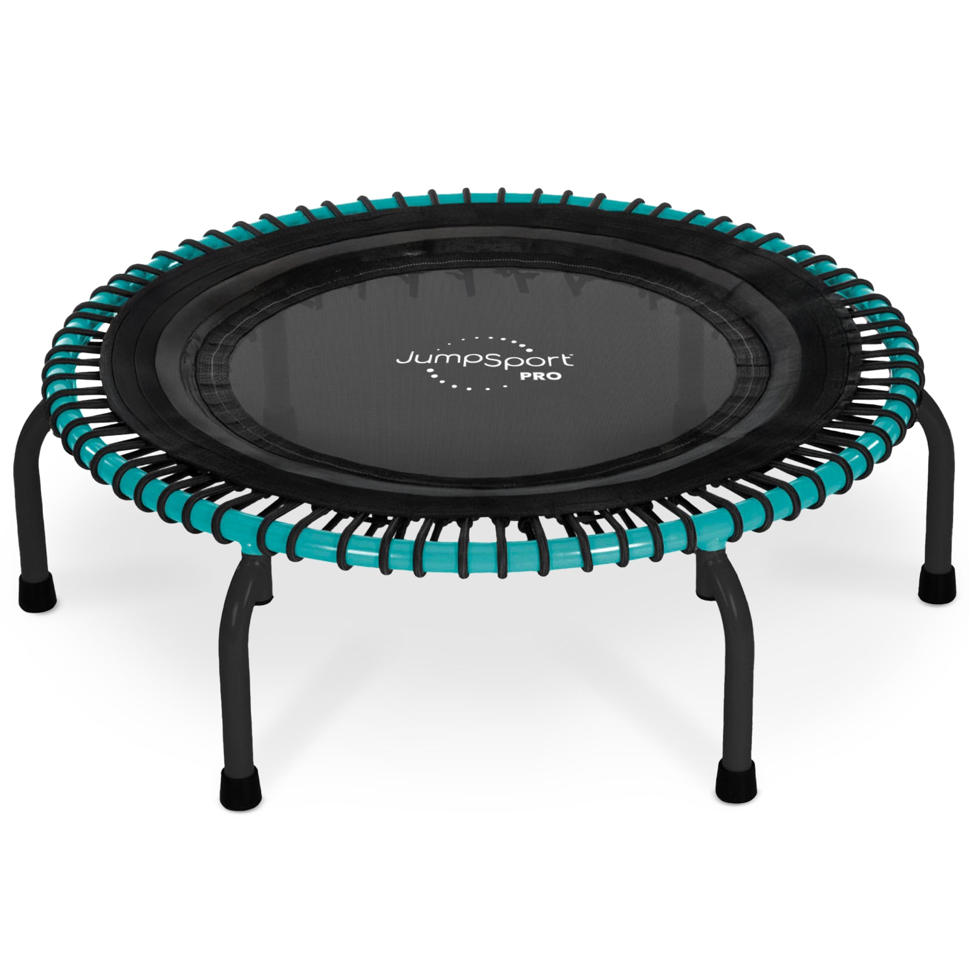 JumpSport 350 Pro Fitness 39" Cardio Workout Indoor Trampoline, Teal/Black(Used)