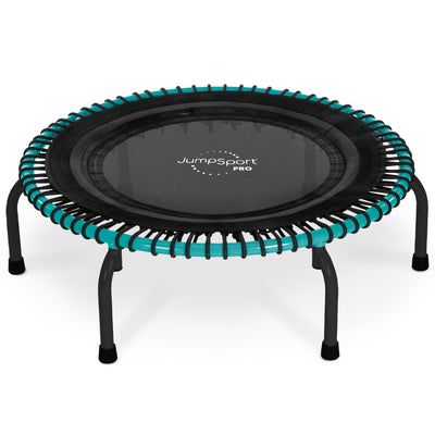 JumpSport 350 Pro Fitness 39" Cardio Workout Indoor Trampoline, Teal/Black(Used)