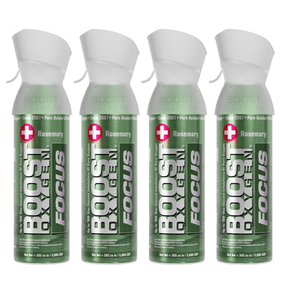 Boost Oxygen 5 L Think Tank Natural Portable Canned Oxygen, Rosemary (4 Pack) - VMInnovations