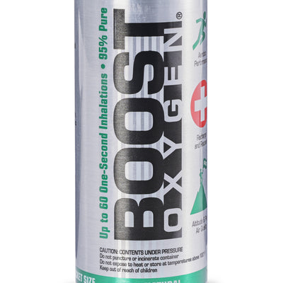 Boost Oxygen 3 Liter Pocket Canned Oxygen Bottles w/Mouthpiece, Natural (2 Pack)