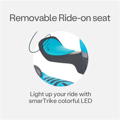 smarTrike Adjustable 3-n-1 Kids Scooter w/LED Wheels & Storage Bag, Blue (Used) - VMInnovations
