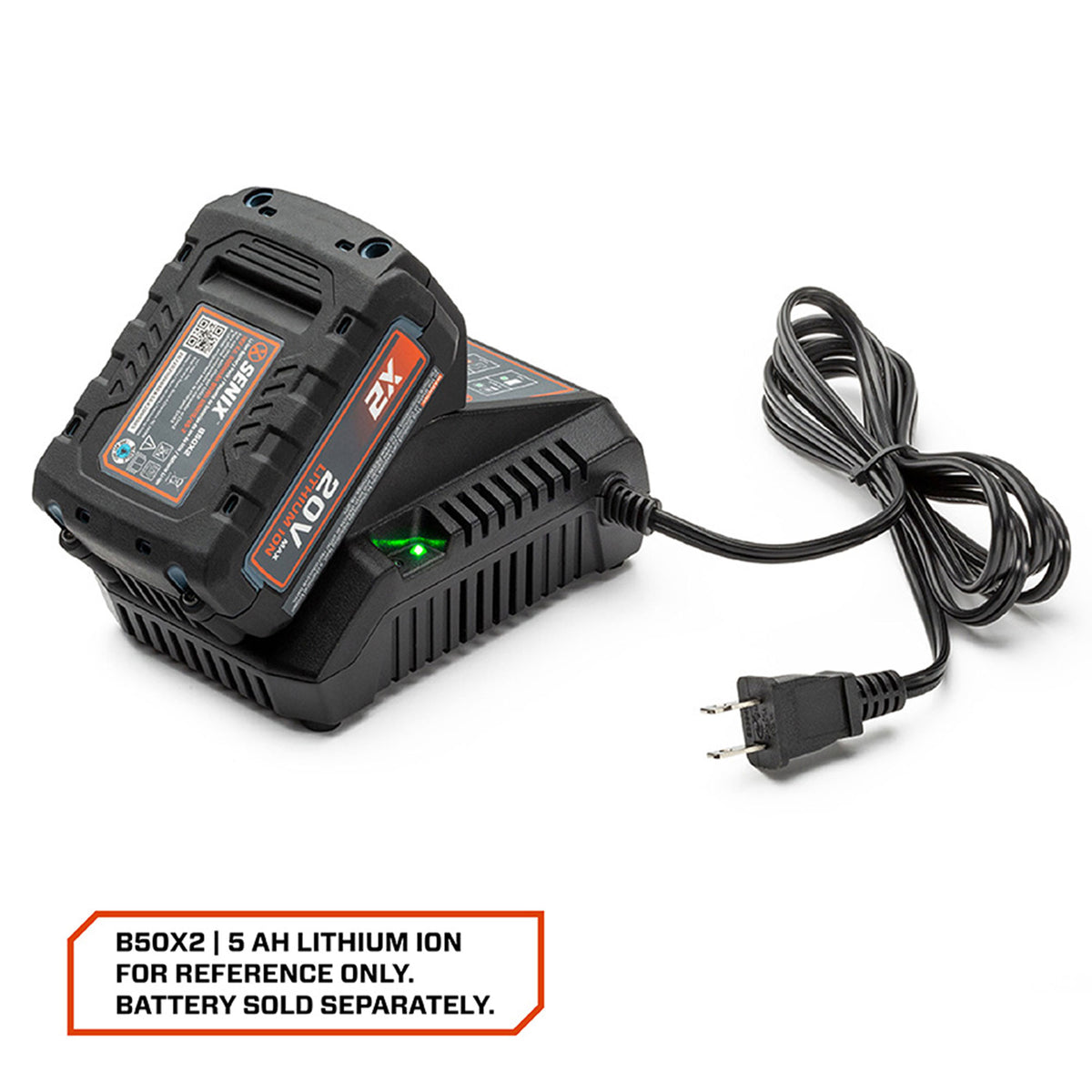 SENIX 20V Max Multi-Speed Cordless Leaf Blower with 2.5Ah Battery Pack & Charger