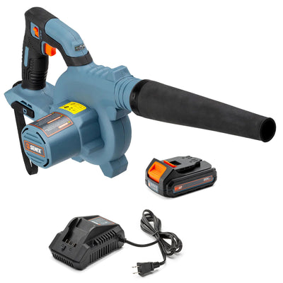 SENIX 20V Max Jobsite Cordless Leaf Blower with 2.5Ah Battery Pack and Charger