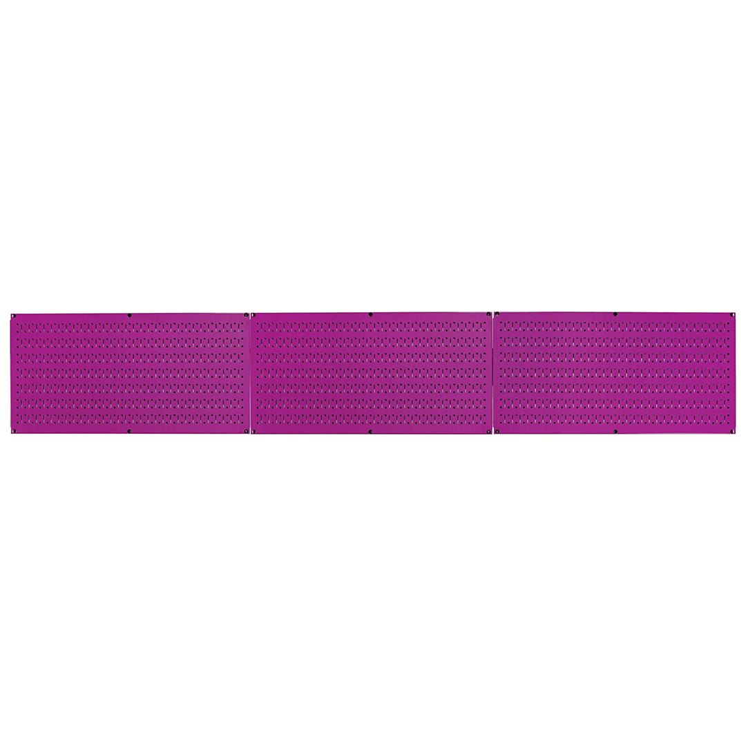 Wall Control 32"x16" Horizontal Pegboard Garage Tool Organizer, Purple (3 Pack)