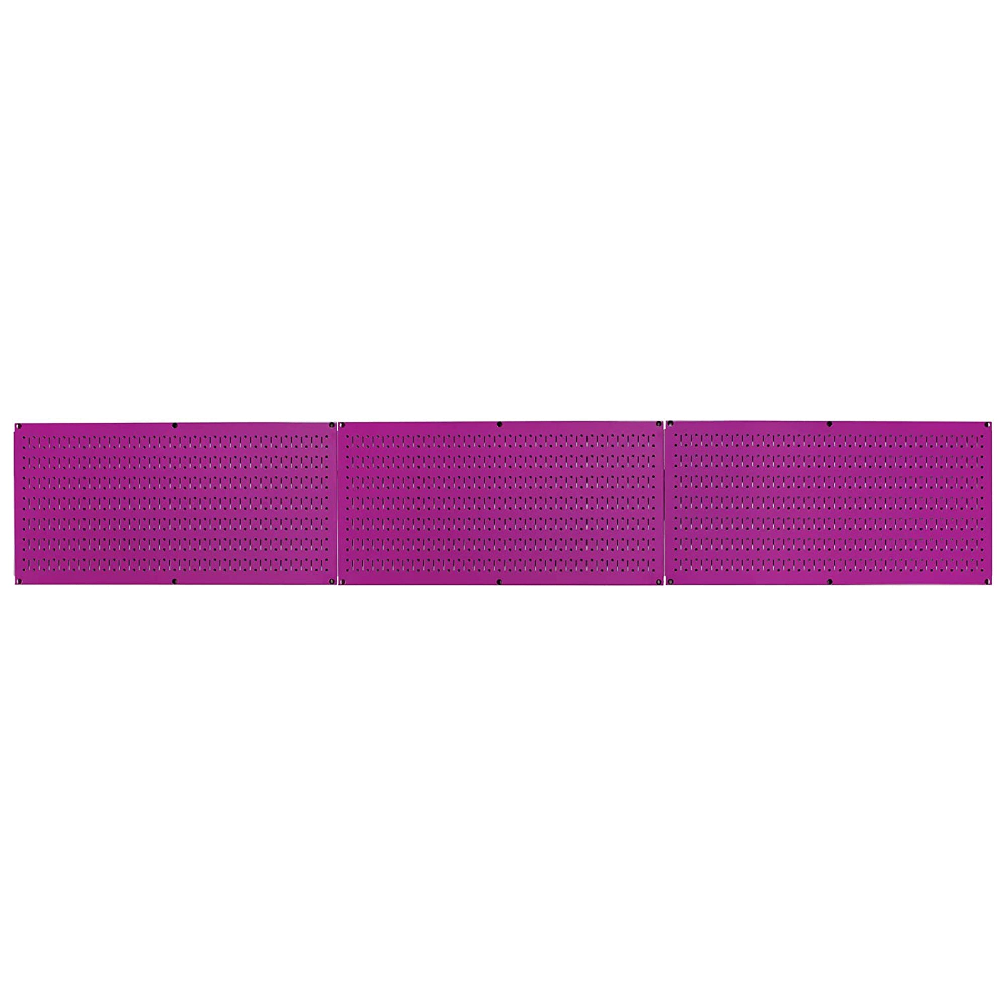 Wall Control 32"x16" Horizontal Pegboard Garage Tool Organizer, Purple (3 Pack) - VMInnovations