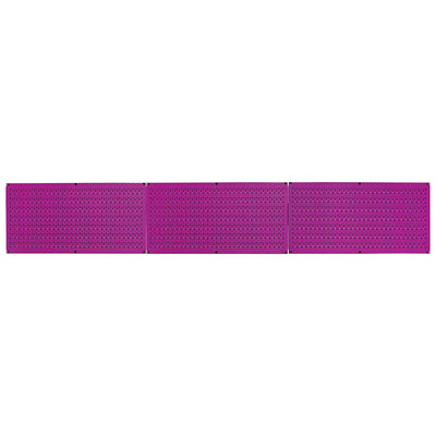 Wall Control 32"x16" Horizontal Pegboard Garage Tool Organizer, Purple (3 Pack) - VMInnovations