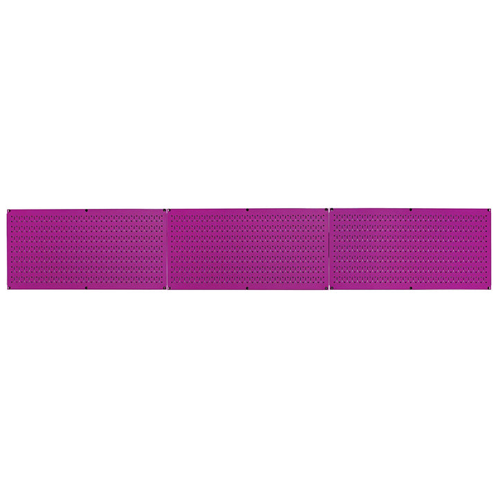 Wall Control 32"x16" Horizontal Pegboard Garage Tool Organizer, Purple (3 Pack)