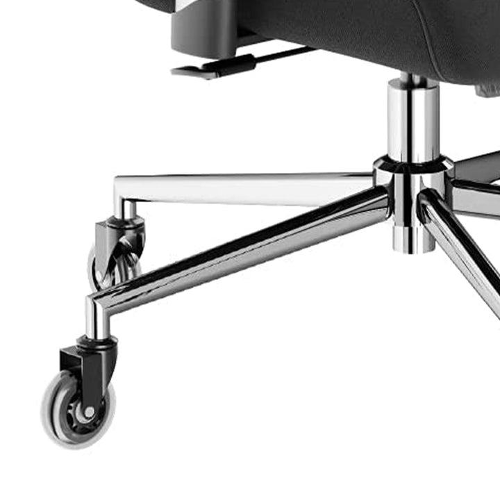 Truweo Adjustable Ergonomic Office Chair w/ Swivel Rollerblade Wheels, Black - VMInnovations