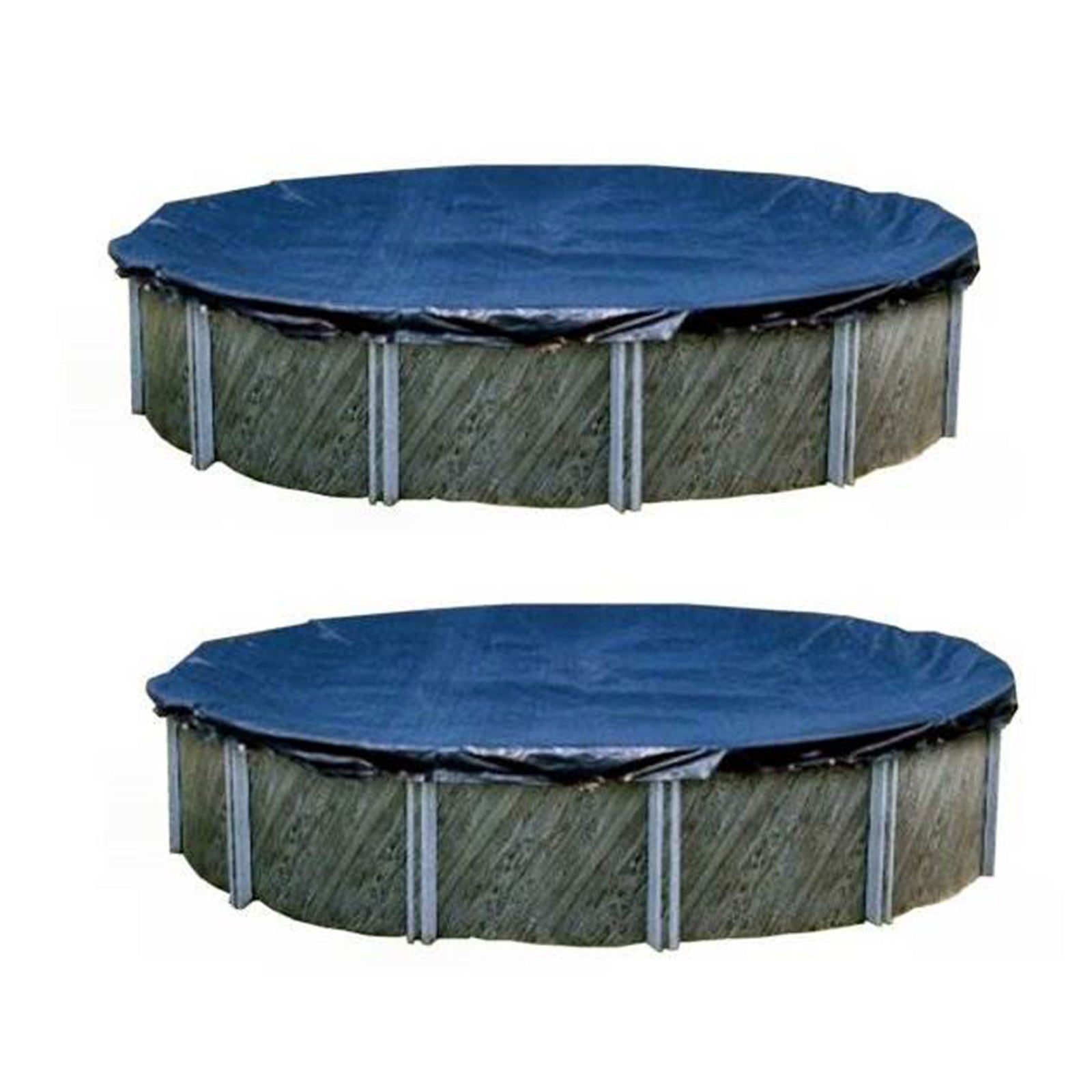 Swimline Winter Round Above Ground Swimming Pool Protective Cover 18' Two - VMInnovations