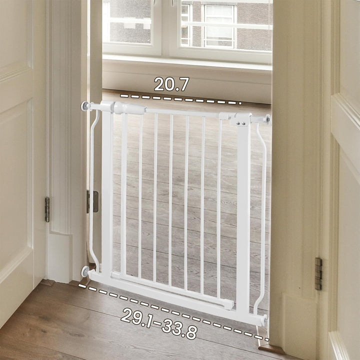BalanceFrom Walk-Thru Safety Gate for Baby and Pets, White (Open Box)