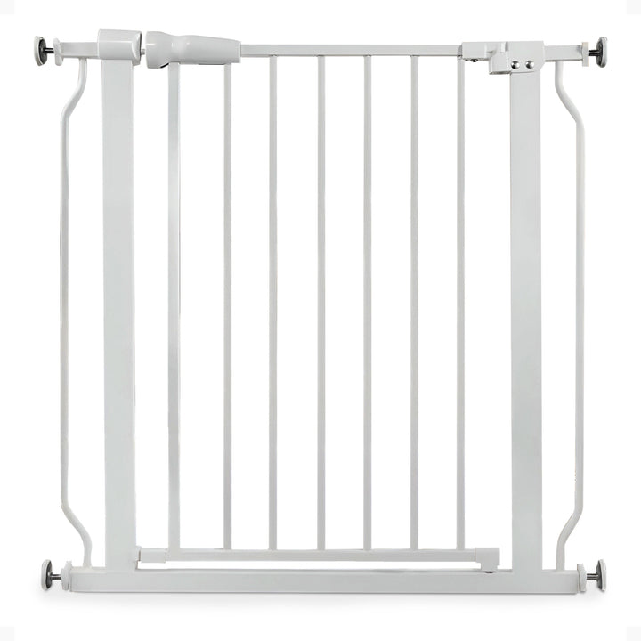 BalanceFrom Walk-Thru Safety Gate for Baby and Pets, 29.1-33.8"W, 30"H, White