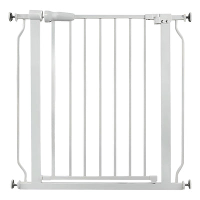 BalanceFrom Walk-Thru Safety Gate for Baby and Pets, 29.1-33.8"W, 30"H, White