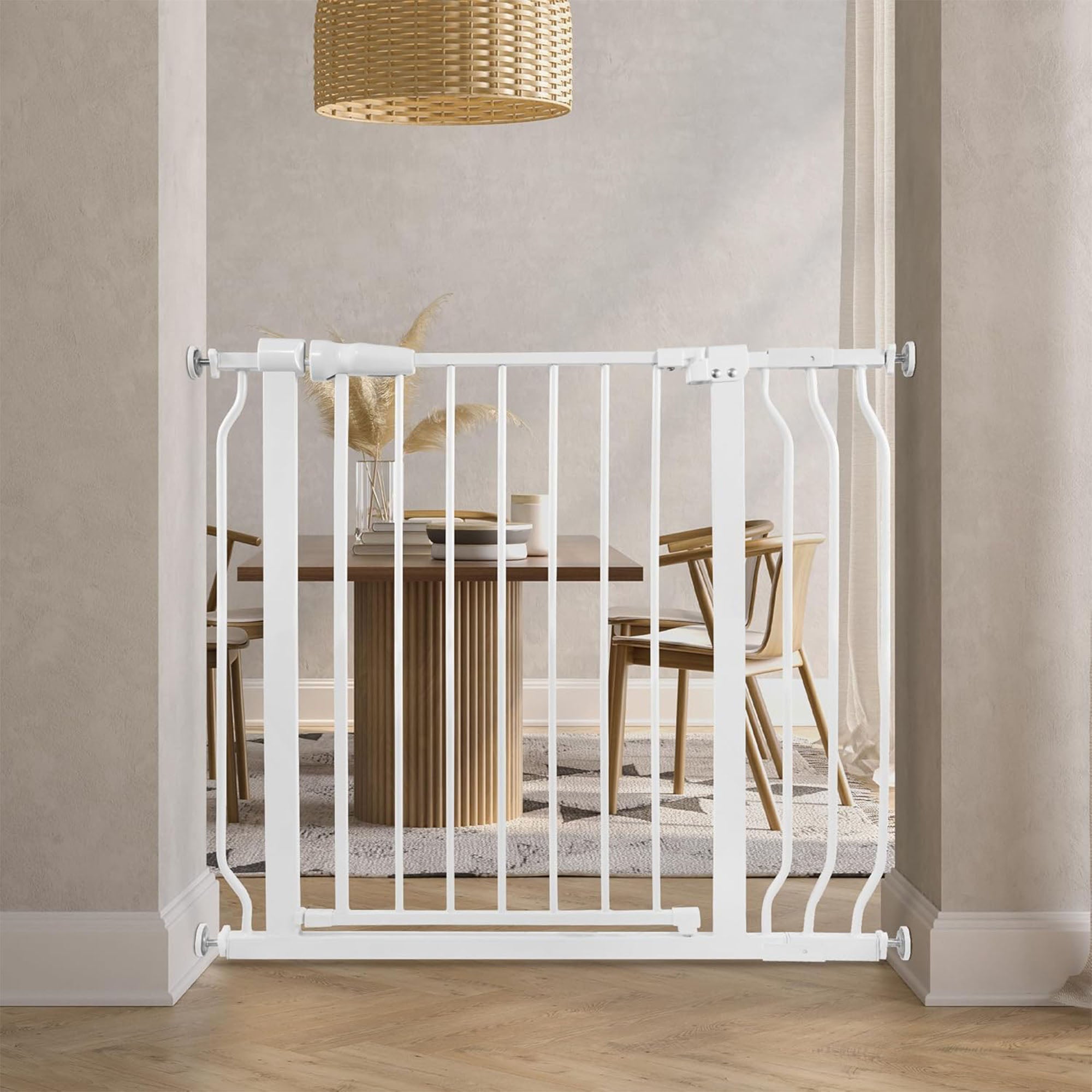 BalanceFrom Walk-Thru Safety Gate for Baby and Pets, 29.1-38.5"W, 30"H(Open Box) - VMInnovations