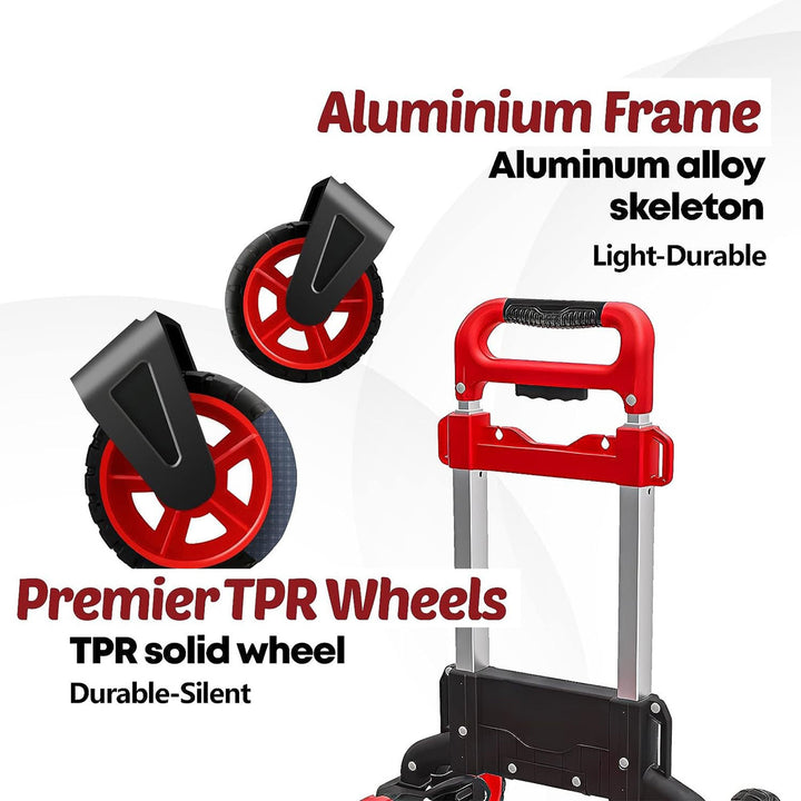 Magna Cart 150lb Weight Capacity Foldable Hand Truck Cart w/ Bungee Cord (Used) - VMInnovations