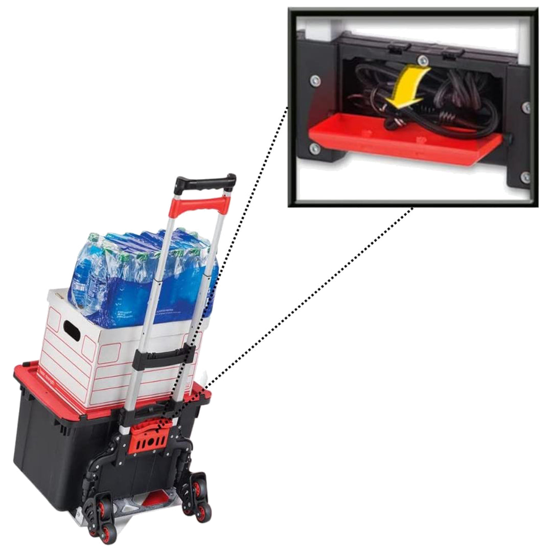 Magna Cart Climbing 6 Wheel Folding Aluminum Hand w/Tote Attachment (Open Box)