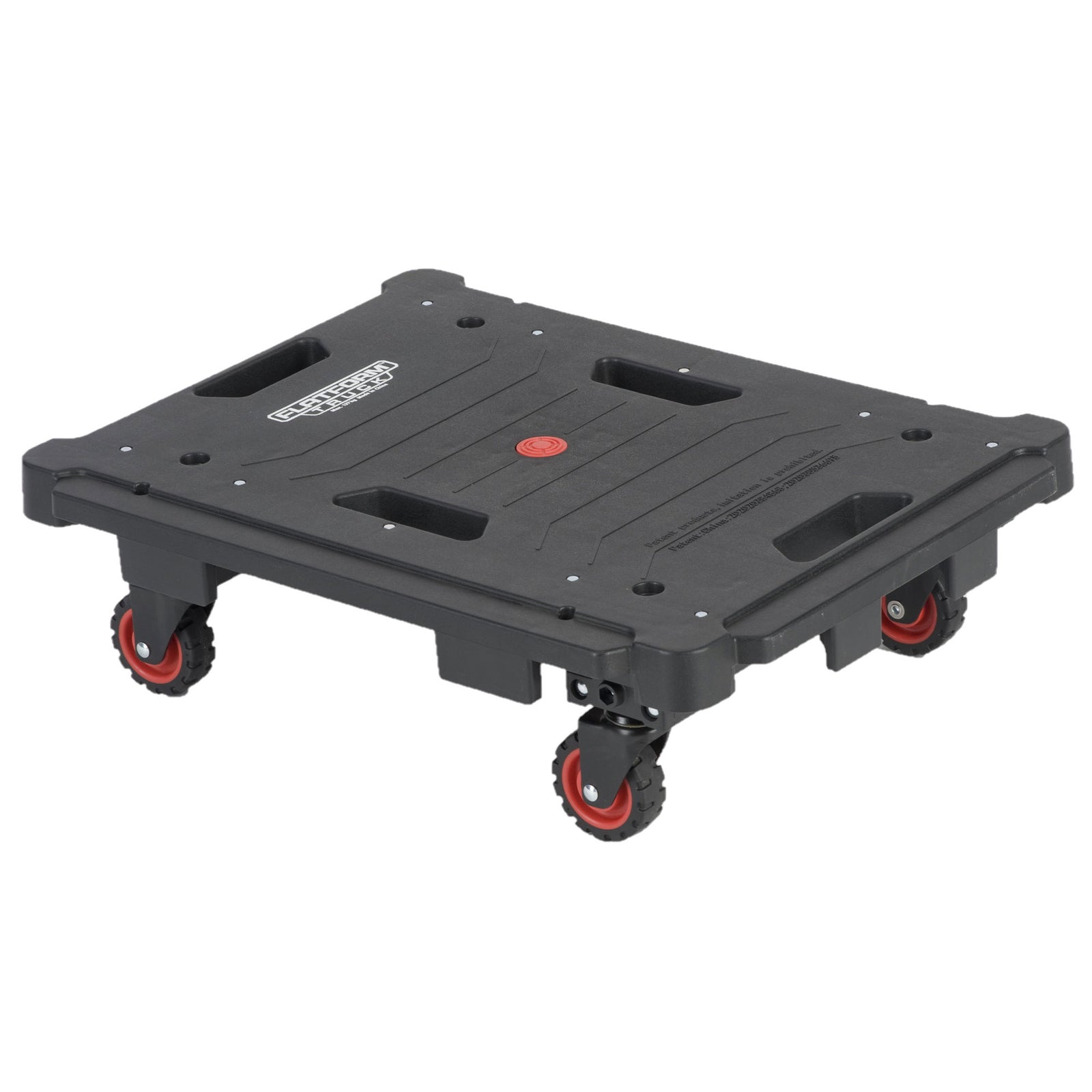 Magna Foldable Hand Truck 300lb Capacity Platform Cart, Black & Red (Open Box) - VMInnovations